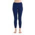Merino Hose für Damen in Blau mit Muster.